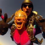 Matt and Student in Freefall at Dallas Skydive Center!