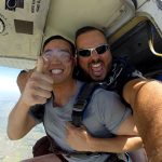 Marcus and Student Leaving the airplane at Dallas Skydive Center!
