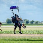 Marcus and Student coming in to land at Dallas Skydive Center