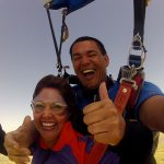 Jimmy and Student giving the jump a Thumbs Up at Dallas Skydive Center!