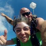 Rick and Student in Freefall at Dallas Skydive Center!