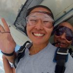 Rick and Student Leaving the Airplane at Dallas Skydive Center!