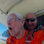 Rick and Student Leaving the airplane at Dallas Skydive Center!