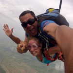 Jimmy and Student in Freefall at Dallas Skydive Center!